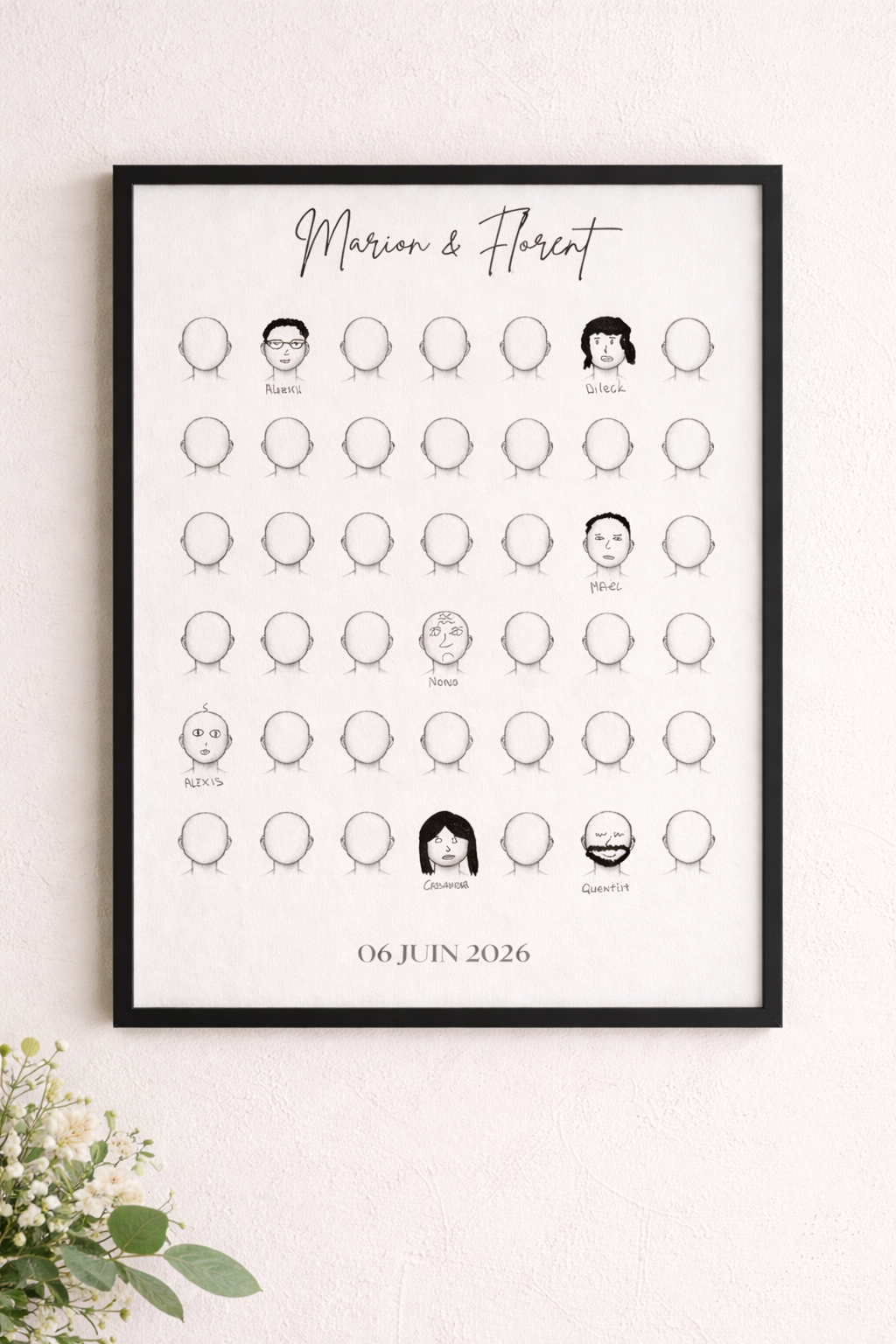 L'esquisse - Livre d'or mariage original et personnalisé